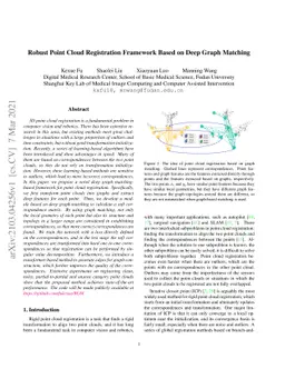Robust Point Cloud Registration Framework Based on Deep Graph Matching