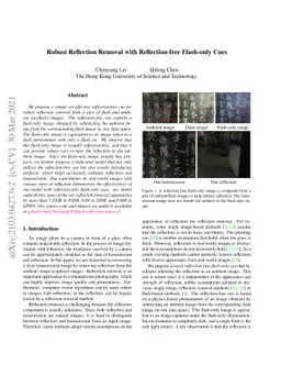 Robust Reflection Removal with Reflection-free Flash-only Cues