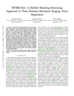 HTMD-Net: A Hybrid Masking-Denoising Approach to Time-Domain Monaural
  Singing Voice Separation