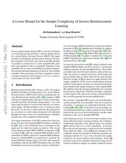 A Lower Bound for the Sample Complexity of Inverse Reinforcement
  Learning