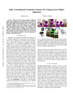 Fully Convolutional Geometric Features for Category-level Object
  Alignment