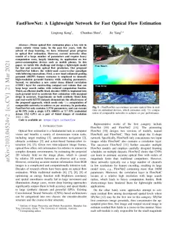 FastFlowNet: A Lightweight Network for Fast Optical Flow Estimation