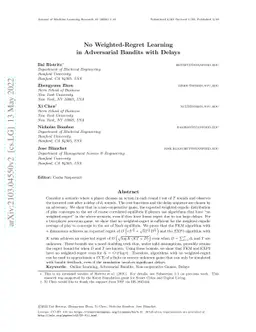 No Weighted-Regret Learning in Adversarial Bandits with Delays