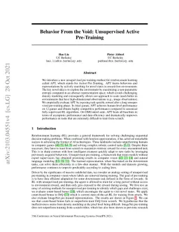 Behavior From the Void: Unsupervised Active Pre-Training