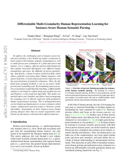 Differentiable Multi-Granularity Human Representation Learning for
  Instance-Aware Human Semantic Parsing