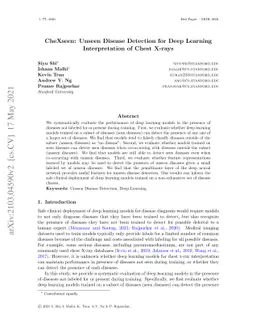 CheXseen: Unseen Disease Detection for Deep Learning Interpretation of
  Chest X-rays
