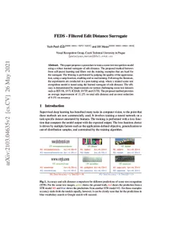 FEDS -- Filtered Edit Distance Surrogate