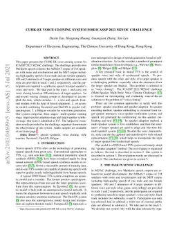 CUHK-EE Voice Cloning System for ICASSP 2021 M2VoC Challenge