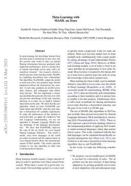 Meta-Learning with MAML on Trees