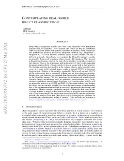 Contemplating real-world object classification