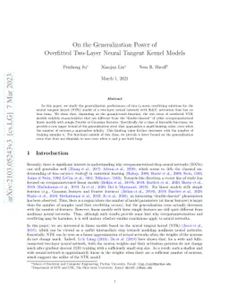 On the Generalization Power of Overfitted Two-Layer Neural Tangent
  Kernel Models