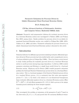 Parametric Estimation for Processes Driven by Infinite Dimensional Mixed
  Fractional Brownian Motion