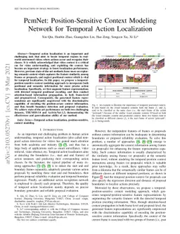 PcmNet: Position-Sensitive Context Modeling Network for Temporal Action
  Localization
