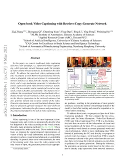Open-book Video Captioning with Retrieve-Copy-Generate Network