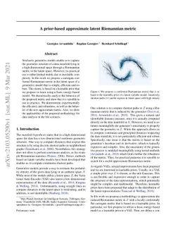 A prior-based approximate latent Riemannian metric