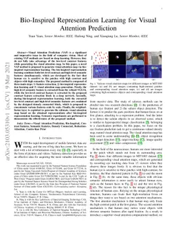 Bio-Inspired Representation Learning for Visual Attention Prediction