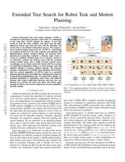 Extended Tree Search for Robot Task and Motion Planning