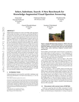 Select, Substitute, Search: A New Benchmark for Knowledge-Augmented
  Visual Question Answering