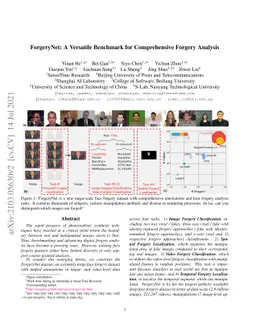 ForgeryNet: A Versatile Benchmark for Comprehensive Forgery Analysis