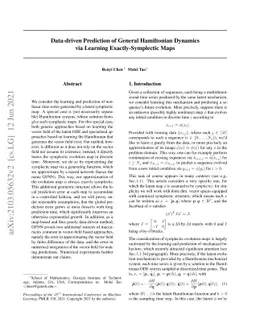 Data-driven Prediction of General Hamiltonian Dynamics via Learning
  Exactly-Symplectic Maps
