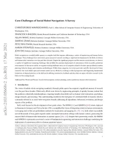 Core Challenges of Social Robot Navigation: A Survey