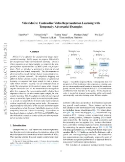 VideoMoCo: Contrastive Video Representation Learning with Temporally
  Adversarial Examples