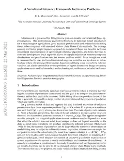 A Variational Inference Framework for Inverse Problems