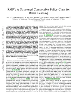 RMP2: A Structured Composable Policy Class for Robot Learning