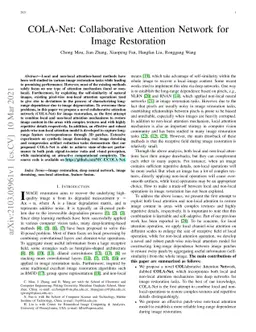 COLA-Net: Collaborative Attention Network for Image Restoration