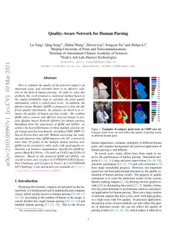 Quality-Aware Network for Human Parsing