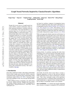 Graph Neural Networks Inspired by Classical Iterative Algorithms