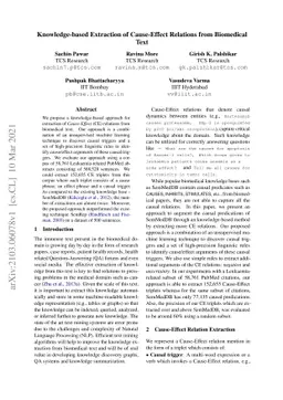 Knowledge-based Extraction of Cause-Effect Relations from Biomedical
  Text