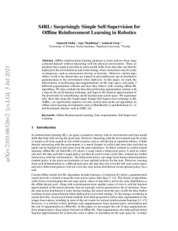 S4RL: Surprisingly Simple Self-Supervision for Offline Reinforcement
  Learning
