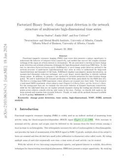 Factorized Binary Search: change point detection in the network
  structure of multivariate high-dimensional time series