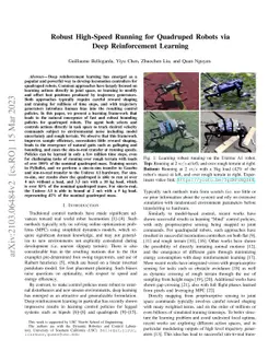 Robust High-speed Running for Quadruped Robots via Deep Reinforcement
  Learning