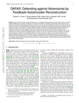 DAFAR: Defending against Adversaries by Feedback-Autoencoder
  Reconstruction