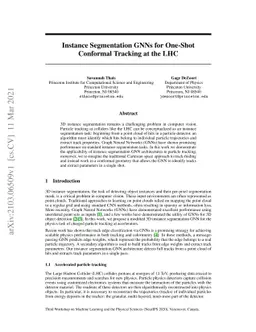 Instance Segmentation GNNs for One-Shot Conformal Tracking at the LHC