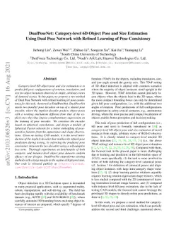 DualPoseNet: Category-level 6D Object Pose and Size Estimation Using
  Dual Pose Network with Refined Learning of Pose Consistency