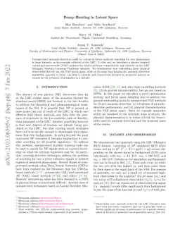 Bump Hunting in Latent Space