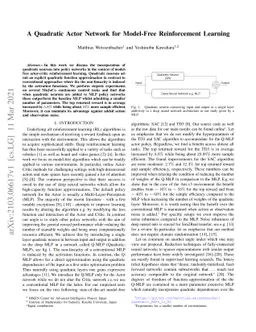 A Quadratic Actor Network for Model-Free Reinforcement Learning