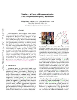 MagFace: A Universal Representation for Face Recognition and Quality
  Assessment