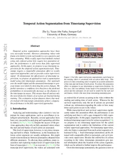 Temporal Action Segmentation from Timestamp Supervision