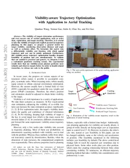 Visibility-aware Trajectory Optimization with Application to Aerial
  Tracking