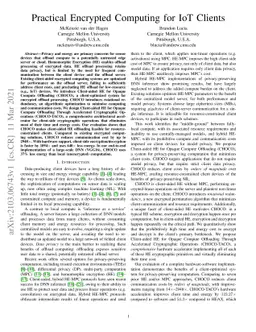 Practical Encrypted Computing for IoT Clients