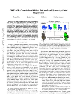 CORSAIR: Convolutional Object Retrieval and Symmetry-AIded Registration