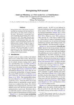 Preregistering NLP Research