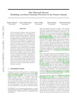 The Minecraft Kernel: Modelling correlated Gaussian Processes in the
  Fourier domain