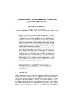 Explaining Network Intrusion Detection System Using Explainable AI
  Framework