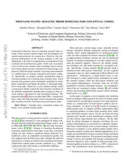 Thousand to One: Semantic Prior Modeling for Conceptual Coding
