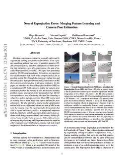 Neural Reprojection Error: Merging Feature Learning and Camera Pose
  Estimation